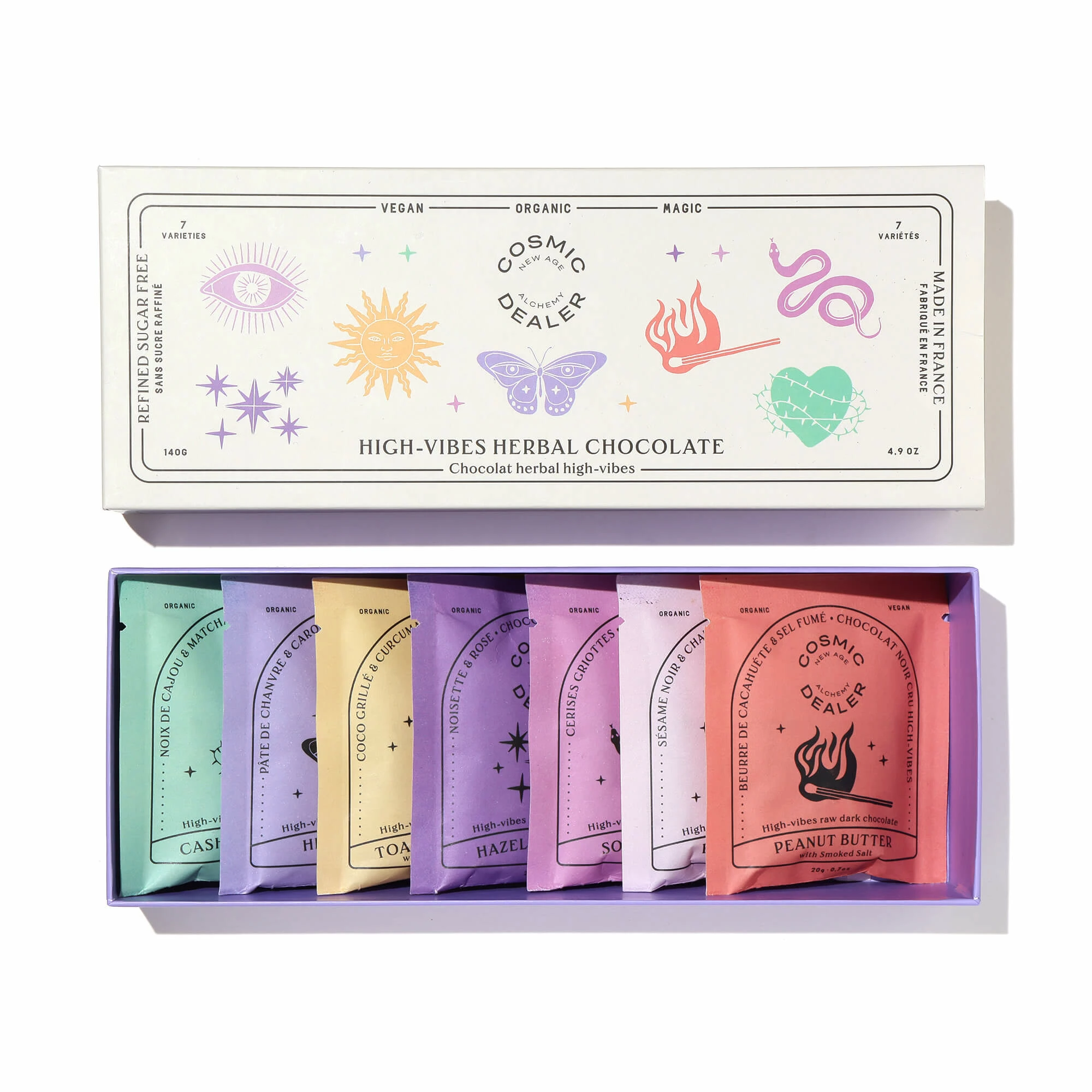 Boîte De 7 Chocolats Chakras 3 Boîte De 7 Chocolats Chakras