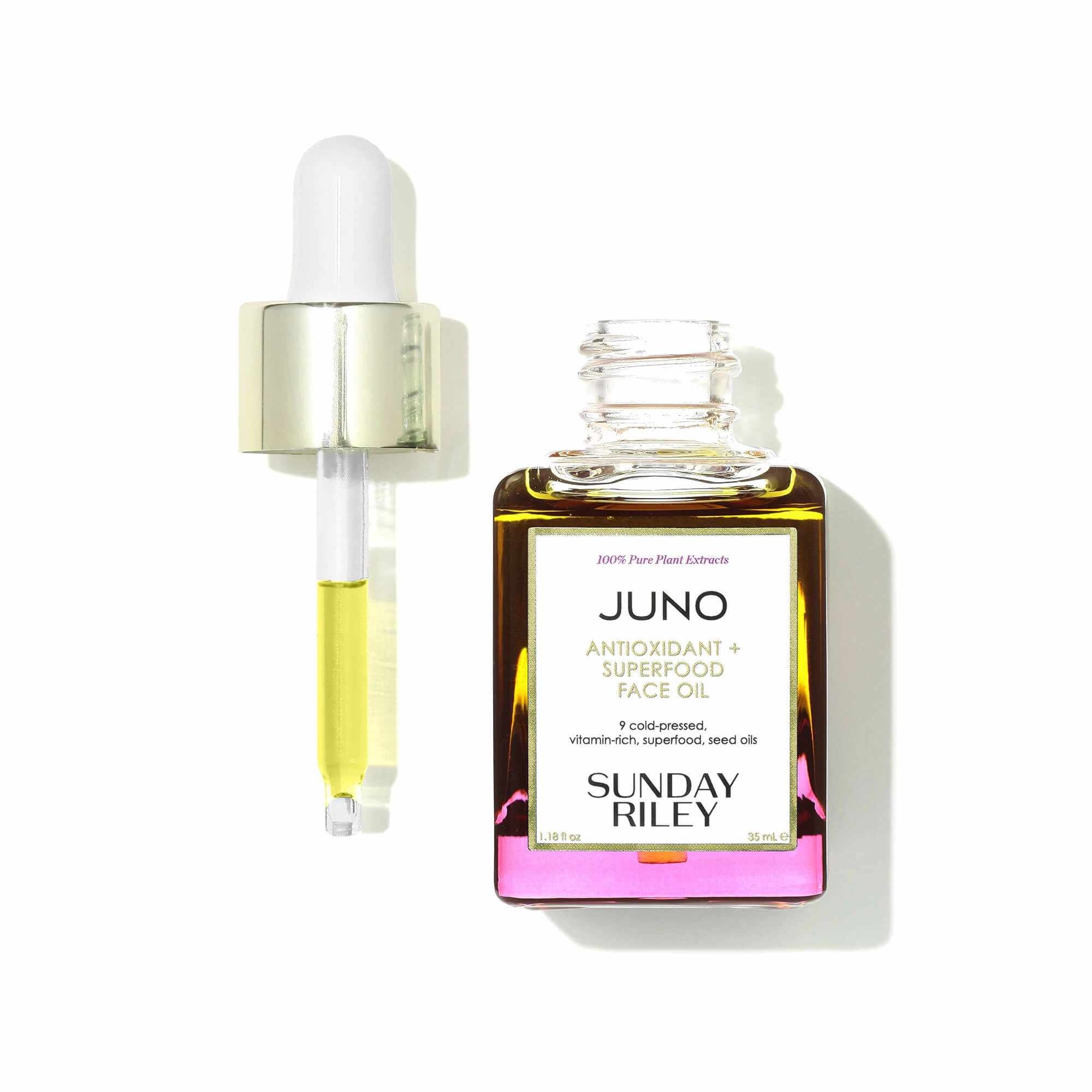 Sunday Riley Juno Antioxydant + Superfood Face Oil Huile De Soin Antioxydante 3 Sunday Riley Juno Antioxydant + Superfood Face Oil Huile De Soin Antioxydante