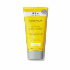 REN CLEAN SKINCARE Clean Screen Protection Solaire Matifiante Visage SPF 30