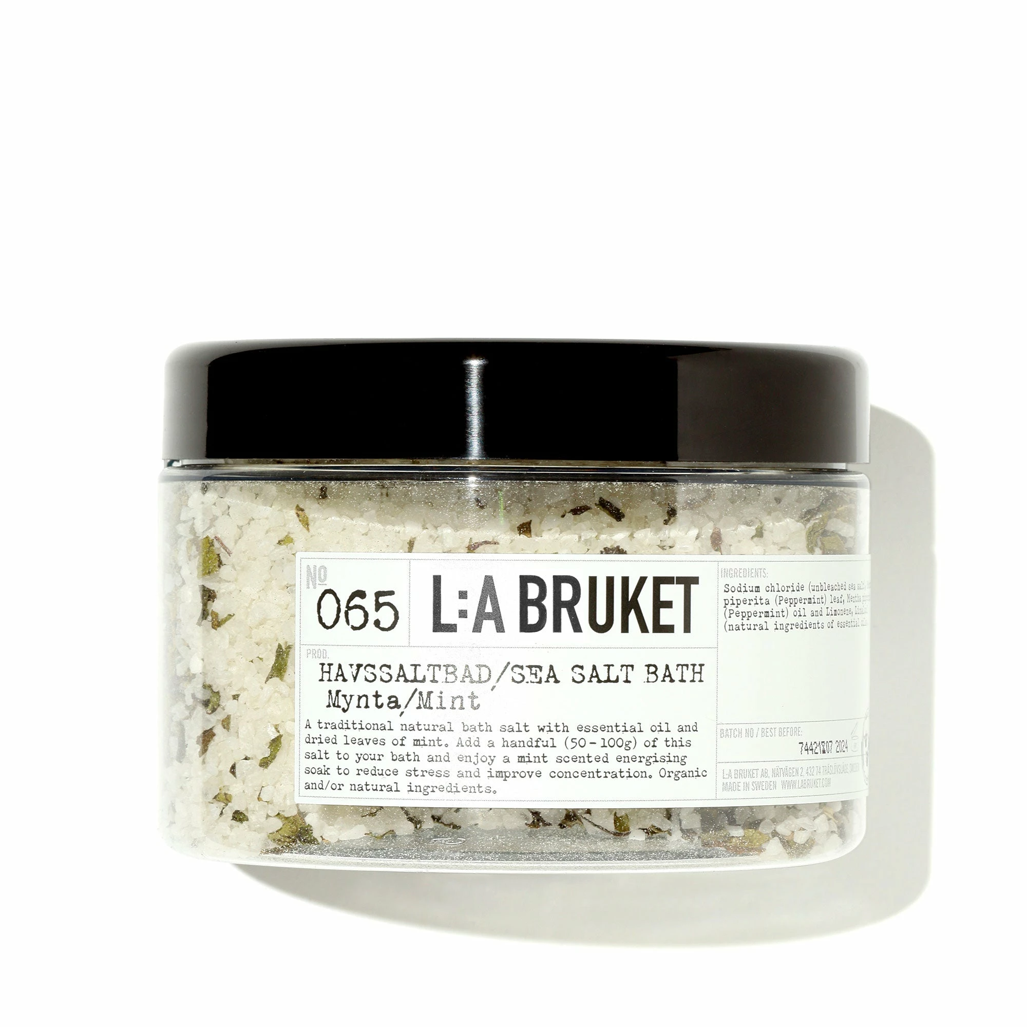 L:A Bruket Sea Salt Sels Pour Le Bain Menthe Poivrée 065 3 L:A Bruket Sea Salt Sels Pour Le Bain Menthe Poivrée 065