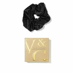 Mr Big Chouchou En Soie -Dermalogica Soldes VenusGaia Mr Big maxi elastique cheveux Noir TINY