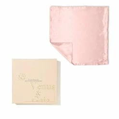 Taie D'Oreiller En Soie Format Carré -Dermalogica Soldes Venus Gaia Taie Oreiller En Soie Carre Rose Poudree TINY